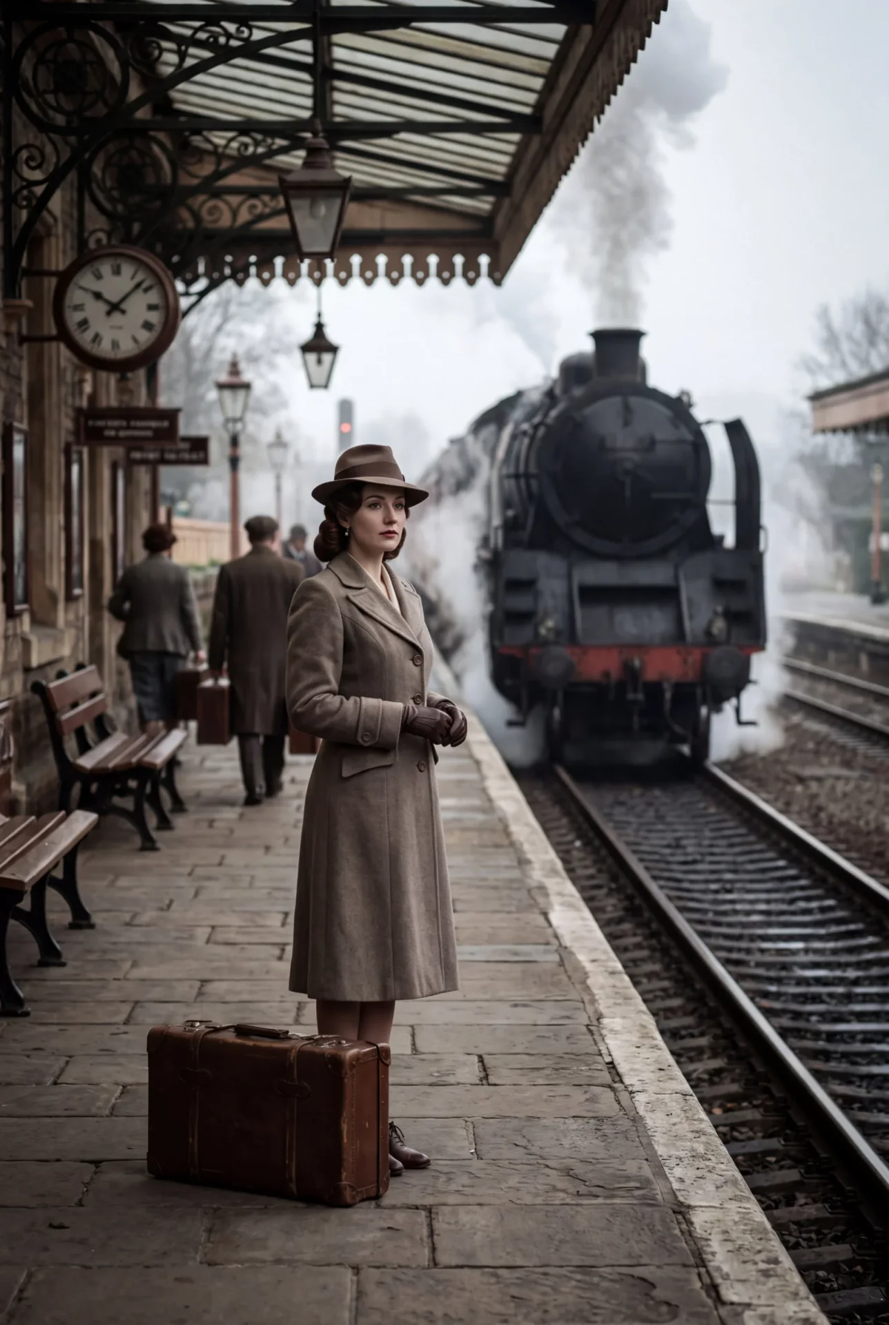 1940s Railway Platform