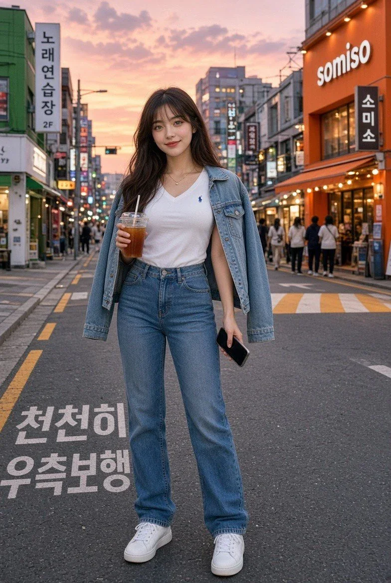 Seoul Sunset Street