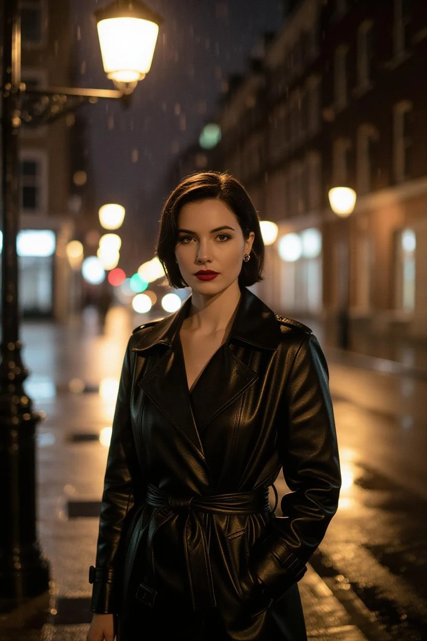 Rainy Streetlamp Portrait