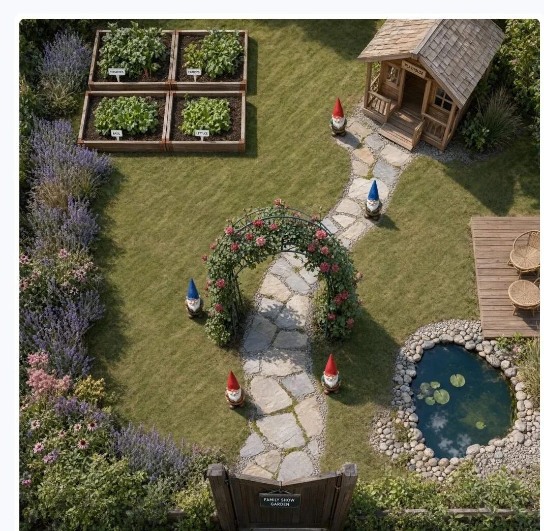 Family Show Garden Plan