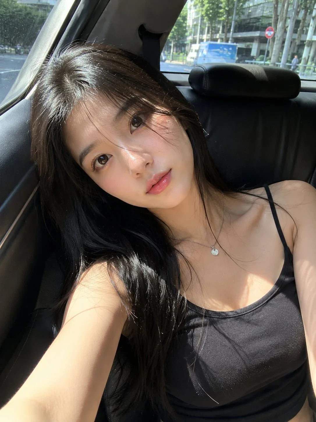 Car Seat Selfie