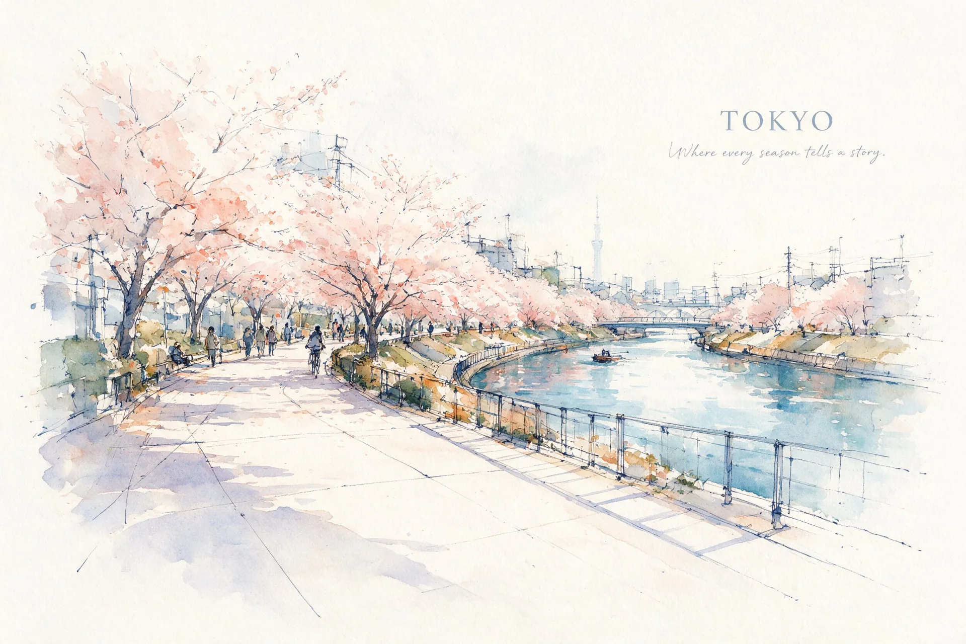 Aquarelle City Sketch