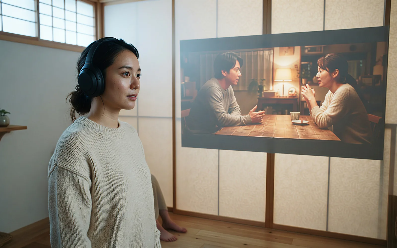 A Vidu Q3 clip previewed with native dialogue in a bright paper studio