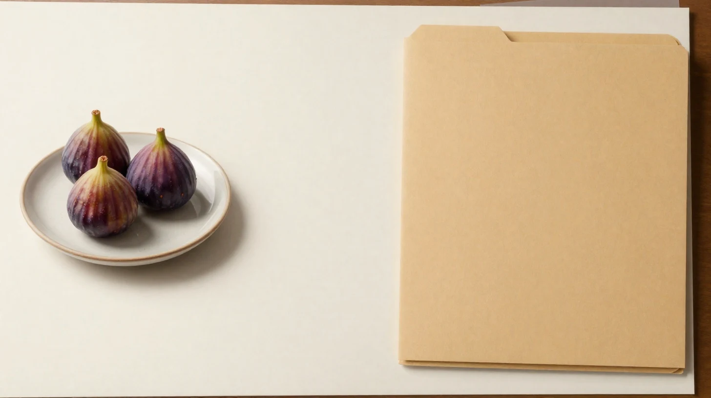 Printed Z Image still beside a simple Assets tray on a paper desk
